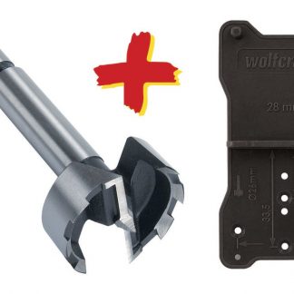 Wolfcraft Wolfcraft Forstner-vrták + pomůcka L=90mm O35mm 8728000