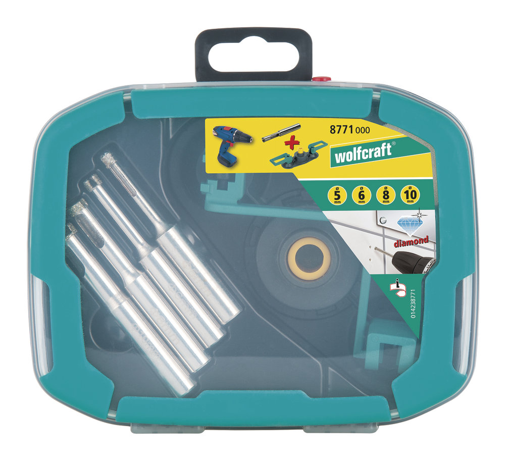 Wolfcraft Wolfcraft Sada diamantových vrtáků Ceramic v kufru 8771000 - Obrázek 2