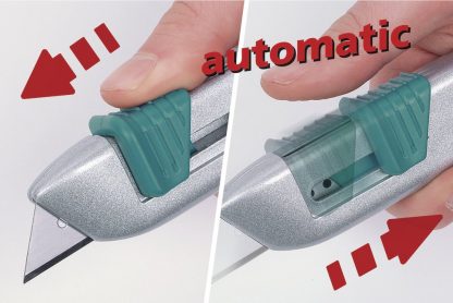 Wolfcraft Wolfcraft Bezpečnostní nůž kovový s automatickým zasouváním břitu 4134000 - Image 2