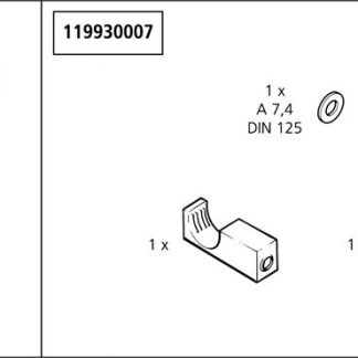 Wolfcraft Náhradní díl Ocelové čelisti bez V-Nut 3410 pro Wolfcraft Svěrák-hliník100mm rychloposuv 3410000