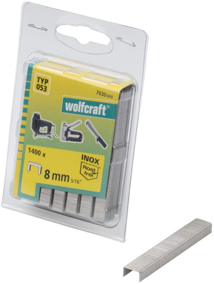 Wolfcraft Wolfcraft Široké sponky do sponkovačky výška 8 mm 1400 ks  7030000