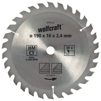 Wolfcraft Wolfcraft pilový kotouč hrubé řezy  ø165x20,16 Z20 6644000