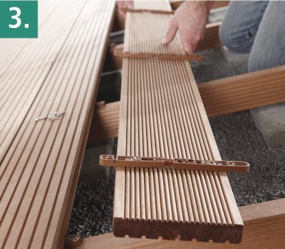 Wolfcraft Wolfcraft Start-set TERASA-skryté spoje: vrt.a šroub.pomůcka, 50 spojek, 300 šroubů, držák bitů + Tx20 6971000 - Image 6