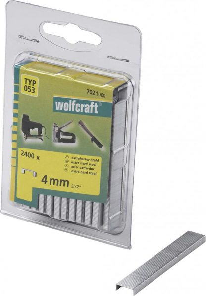 Wolfcraft Wolfcraft Široké sponky do sponkovačky výška 4 mm 2400 ks  7021000