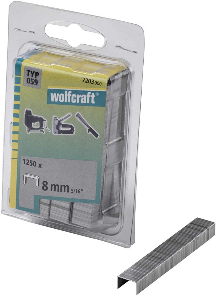 Wolfcraft Wolfcraft Široké sponky do sponkovačky výška 8 mm 1250 ks  7203000