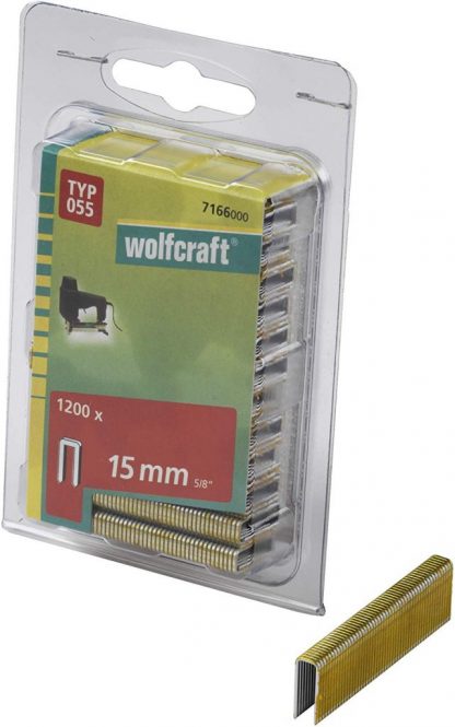 Wolfcraft Wolfcraft Úzké sponky do sponkovačky výška 15 mm 1200 ks  7166000