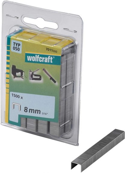Wolfcraft Wolfcraft Široké sponky do sponkovačky výška 8 mm 1400 ks  7011000