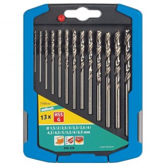Wolfcraft Wolfcraft Sada 13ks spirálové vrtáky do kovu HSS ø1,5-6,5mm 7100000