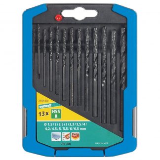 Wolfcraft Wolfcraft Sada 13ks spirálové vrtáky do kovu HSS ø1,5-6,5mm 7104000
