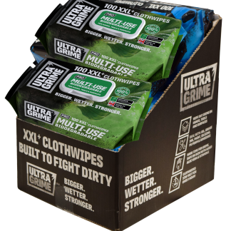 Profi čistící ubrousky ULTRAGRIME® BIO-MULTIUSE 100ks XXL – box 6 balení