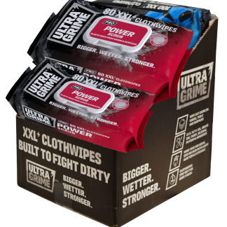 Profi čistící ubrousky ULTRAGRIME® POWER SCRUB 80ks XXL – box 6 balení