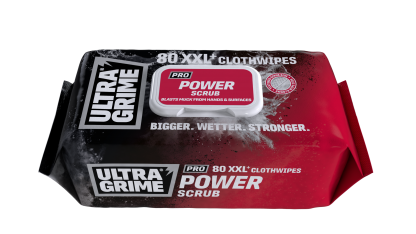 Profi čistící ubrousky ULTRAGRIME® POWER SCRUB 80ks XXL