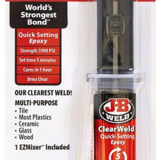 J-B WELD 50114 čiré rychloschnoucí epoxidové lepidlo ClearWeld ( 14ml ) + mix aplikátor