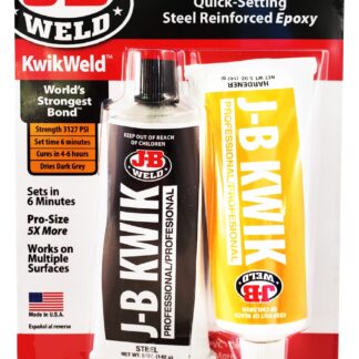 J-B WELD 8271 rychle tuhnoucí dvousložkové epoxidové lepidlo KwikWeld XL ( 2x142g )